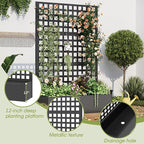 Metal Planter Box with Trellis, Planter Box Trellis with Privacy Screen and - Image 4