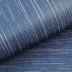 Livelynine Blue Grasscloth Peel and Stick Wallpaper Textured Prepasted Navy - Image 5