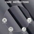 LEMOMO Grey Blackout Curtains/52 x 45 Inch/Set of 2 Panels Room Darkening Short - Image 4