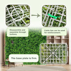 Greenery Faux Grass Wall Backdrop 40"x120"（33.5 SQFT） UV-Anti Artificial Green - Image 4