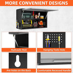 Garage Wall Cabinet, Floating Metal Wall Cabinet - Image 7