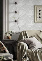 Heroad Peel and Stick Wallpaper Grey and White Vintage Forest Animals Floral - Image 3