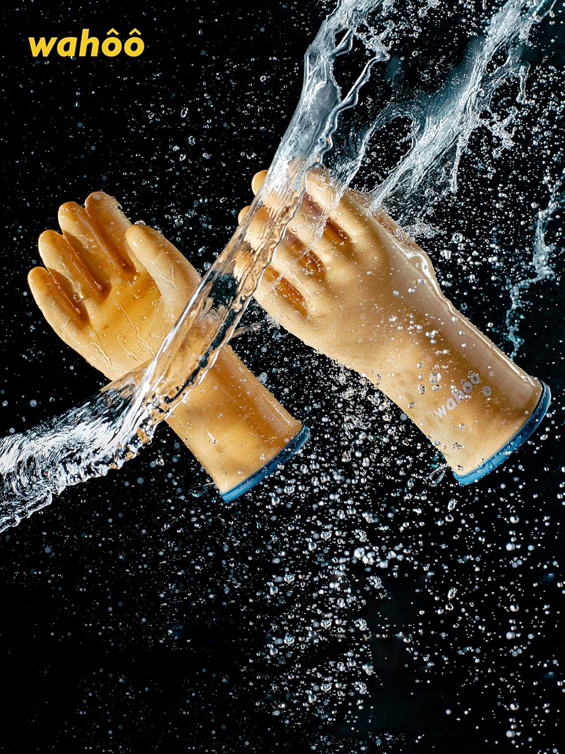 LANON Protection Wahoo Liquid Silicone Smoker Oven Gloves, Food-Contact Grade, Heat Resistant Gloves for Cooking, Grilling, Baking, Yellow, L/9