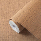 Brown Grasscloth Peel and Stick Wallpaper Textured Contact Paper Removable by Akywall