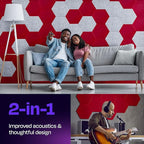 Acoustic Panels 12-Pack Soundproof Wall Panels 14"X12.1"X0.4" Sound Panels High - Image 2