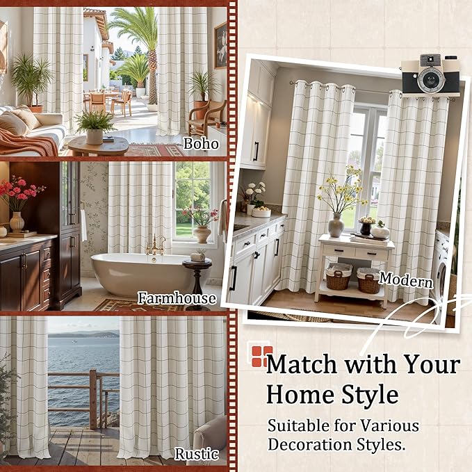Lajode Linen Blackout Curtains for Bedroom - Image 8