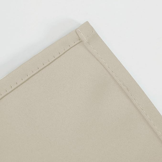 LEMOMO Blackout Curtains 66 x 84 inch/Light Beige Curtains Set of 2 - Image 8