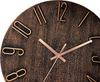 AIRUIFU Wall Clock 12 Inch Non-Ticking Silent Battery Operated Round Wall Clock - Image 4