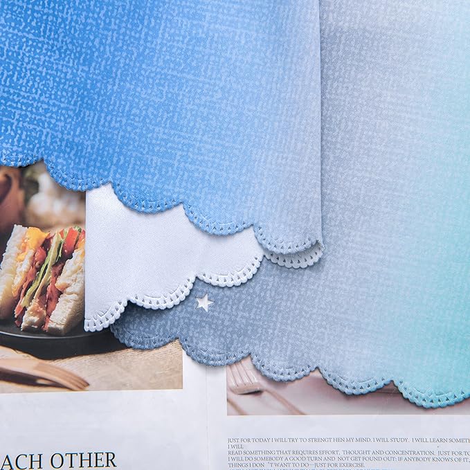 XiDi Curtains for Bedroom Decor, Rainbow BluGrenGrey-52-90 - Image 7