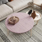 CRE8TIVE Pale Pink Grasscloth Peel and Stick Wallpaper - Image 7