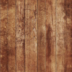 FLFK Vintage Wallpaper Peel and Stick Brown Wood Contact Paper Removable by FLFK
