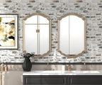 Brick Wallpaper Peel and Stick Wallpaper 17.3"x393" Grey and White 3D Brick - Image 5