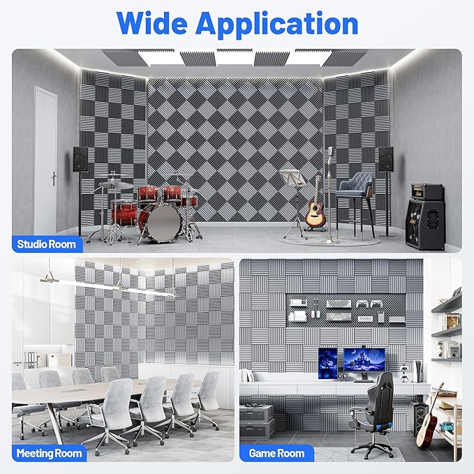 12 Pack Sound Proof Foam Panels - Image 7