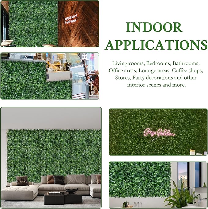 Artificial Ivy Privacy Fence Screen:48"x 120" 4-Layer Leaf UV-Anti Faux - Image 7
