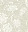 Safiyya Peel and Stick Wallpaper Floral Contact Paper Beige Grasscloth Wall by SAFIYYA