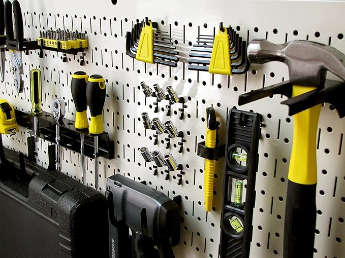Wall Control Pegboard Rack Horizontal Metal Pegboard Garage Tool Storage Pack - Image 5