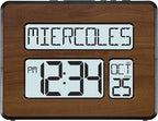 La Crosse Technology 513-1419BL-WA-INT Atomic Large Full Digital Calendar Clock - Image 4