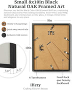 iHery Small Premium Natural Black OAK Wood 8x10in Cowgirls Go Coastal Trendy - Image 3