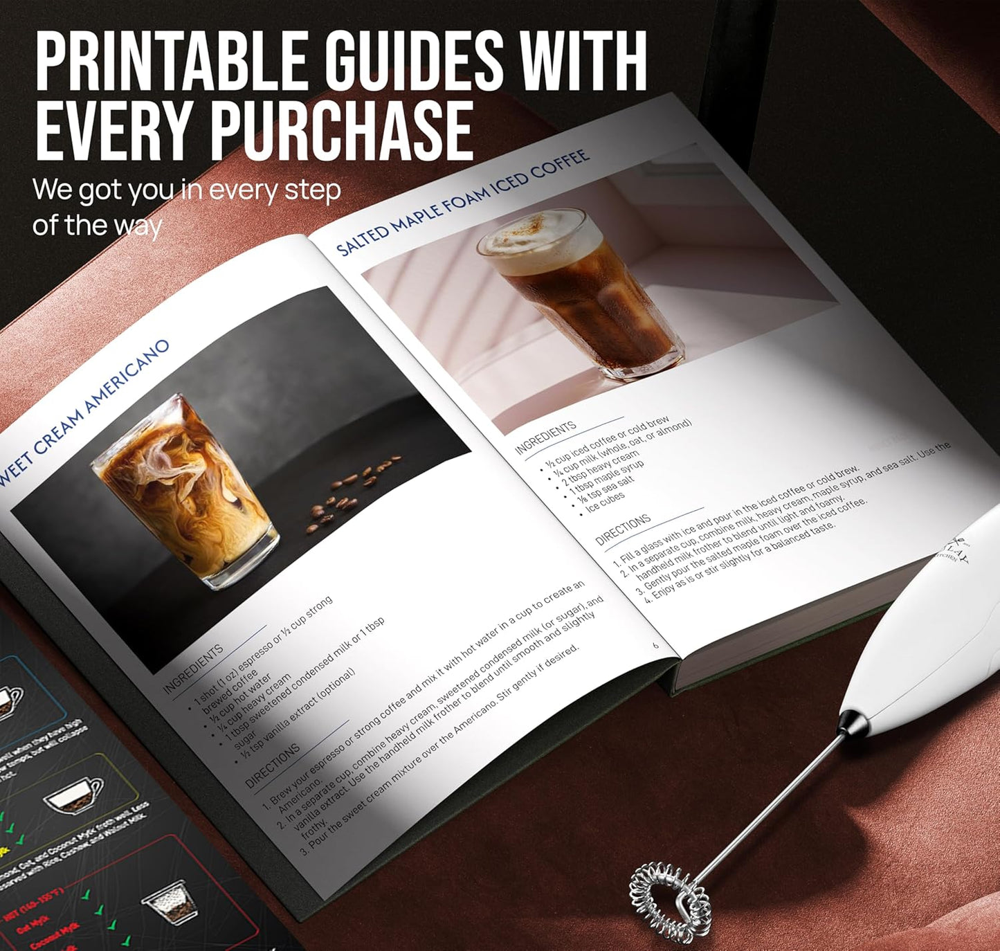 Zulay Kitchen Executive Series Luxury Gift Milk Frother with 4 Duracell Batteries – Handheld Electric Foam Maker for Coffee, Lattes & Hot Chocolate – Deluxe Finish, Ultimate Gift for Coffee Lovers