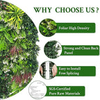 ODTORY Artificial Plant Wall Panels: 80"×120" UV-Anti Faux Grass Wall Backdrop - Image 5