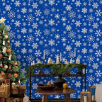 Kochorie 100 Ft x 54 Inch Blue Snowflake Tablecloth Roll - Image 5