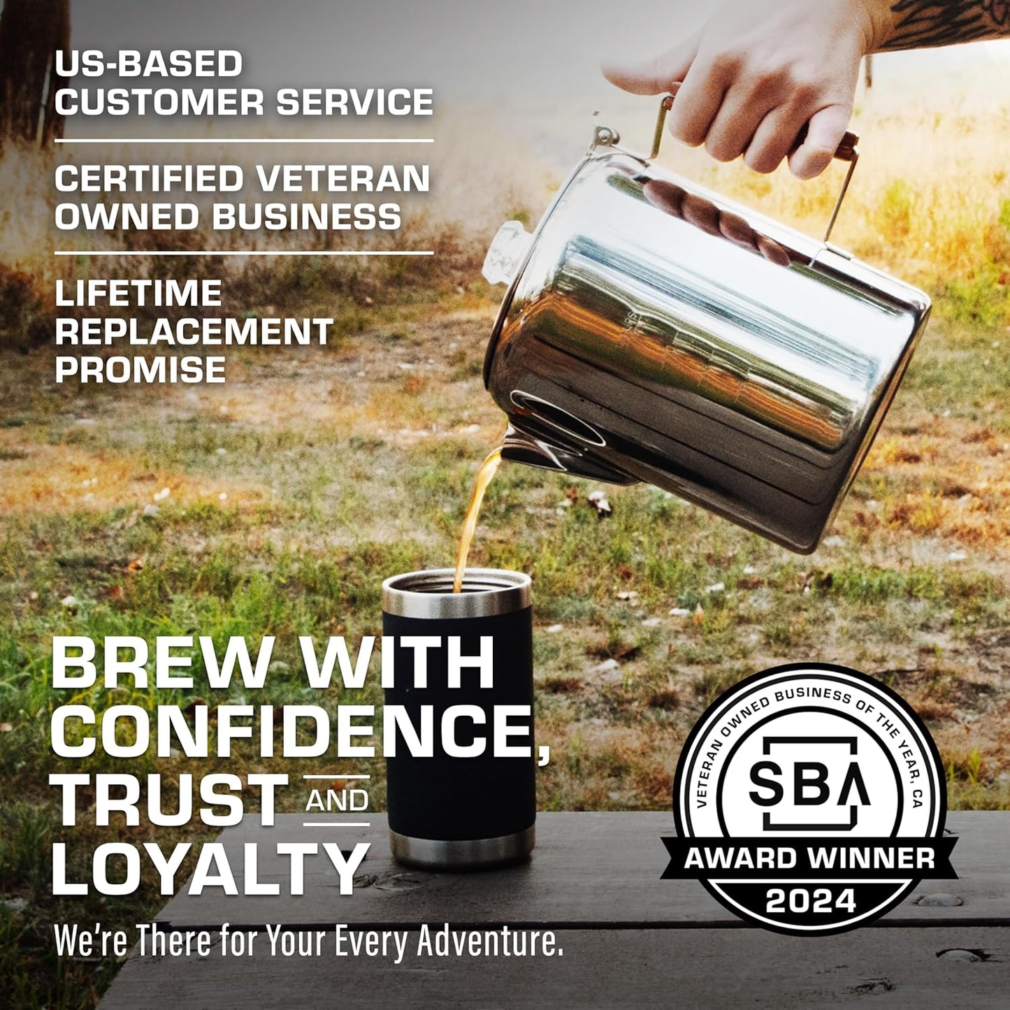 COLETTI Bozeman Percolator Coffee Pot — NO Aluminum or Plastic [9 cup]