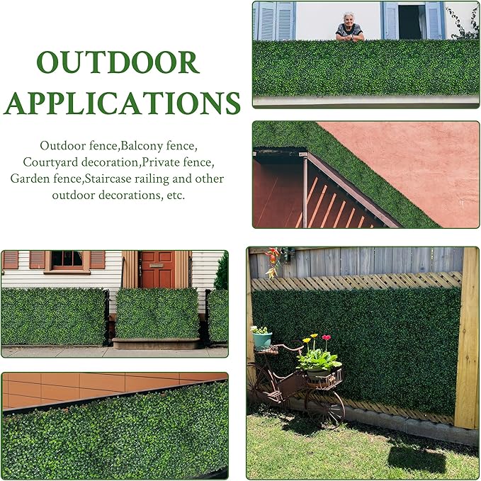 Artificial Ivy Privacy Fence Screen:40"x 120" 4-Layer Leaf UV-Anti Faux - Image 6
