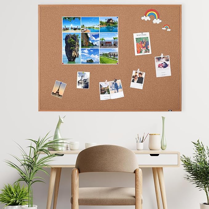 Mr. Pen- Cork Notice Board, 48 X 36 Inches, Cork Bulletin Board - Image 8