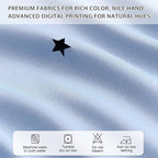 XiDi Light Blue Curtains for Bedroom, Girls Room Blackout Curtains, Kids Room - Image 5