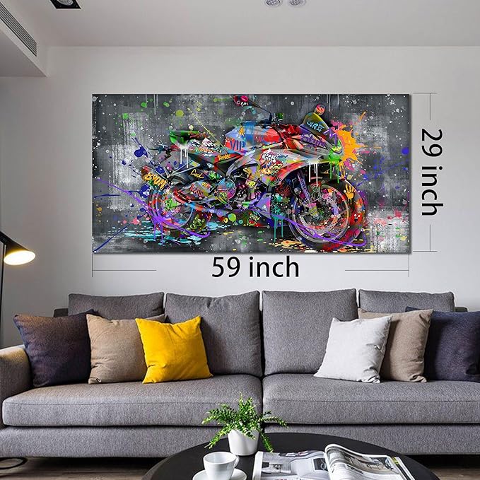 SIXTTART Banksy Motorcycles Wall-Art - Image 7