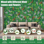 Artificial Grass Wall Roll Panels, Faux Boxwood Green Wall Decor - Image 3