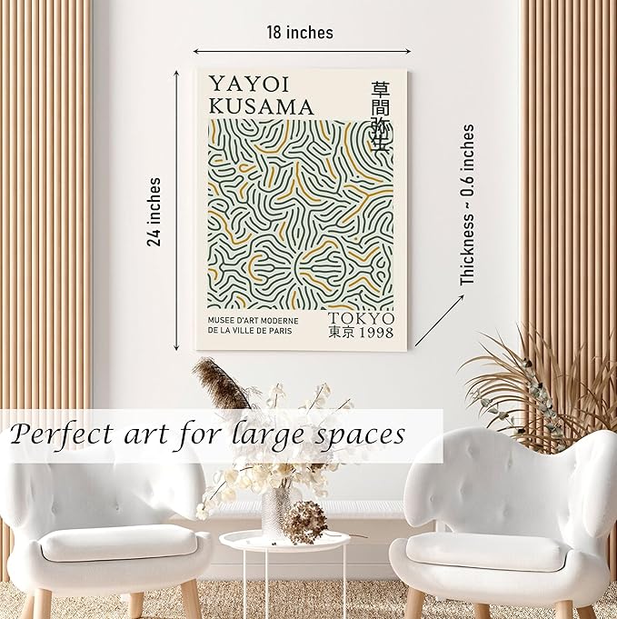 Induslyfe Large Framed Green Wall Art Canvas Decor Set of 3, Matisse Wall Art - Image 6