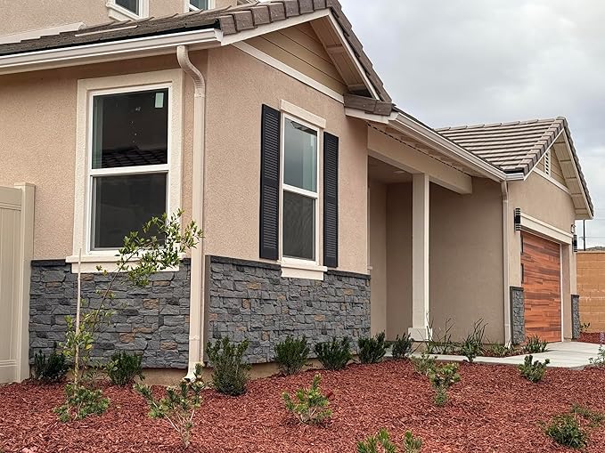 Faux Stone Wall Panels 2-Pack PU Stone Veneer Siding, Mortarless 46.25x12.88 - Image 7