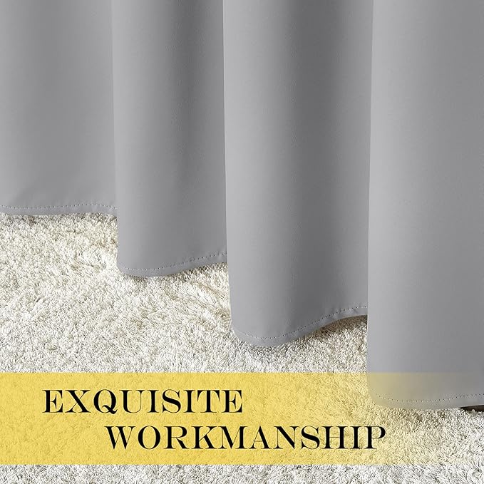 NICETOWN Blackout Bedroom Curtain 63 inches Long - Image 6