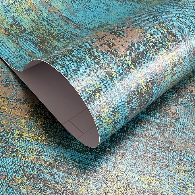 JiffDiff Vintage Metallic Peel and Stick Wallpaper Industrial Metallic Concrete - Image 8