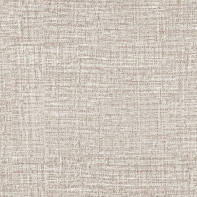 Amiya Grasscloth Khaki Wallpaper 17.3"x80" Peel and Stick Tan Faux Fabric Linen by AMIYApeelandstickwallpaper