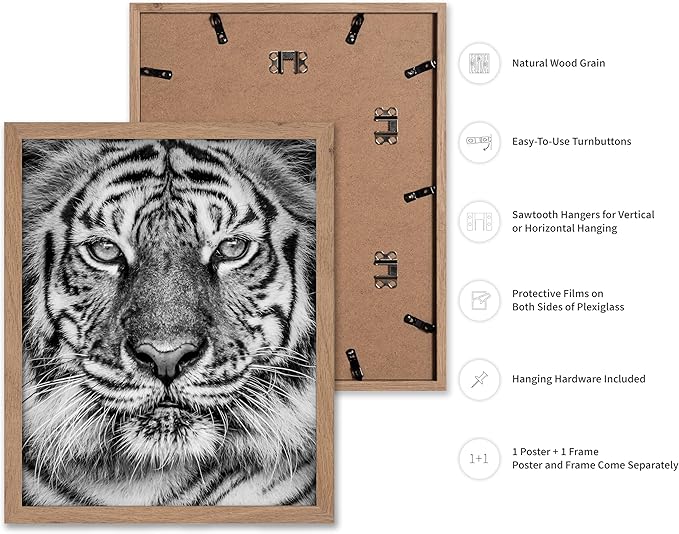 Poster Master Vintage Tiger Face Print - Image 2