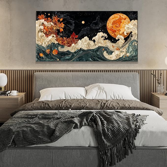 Suconvng Modern Boho Abstract Wall Artwork Canvas Art Wall Decor Pictures - Image 4