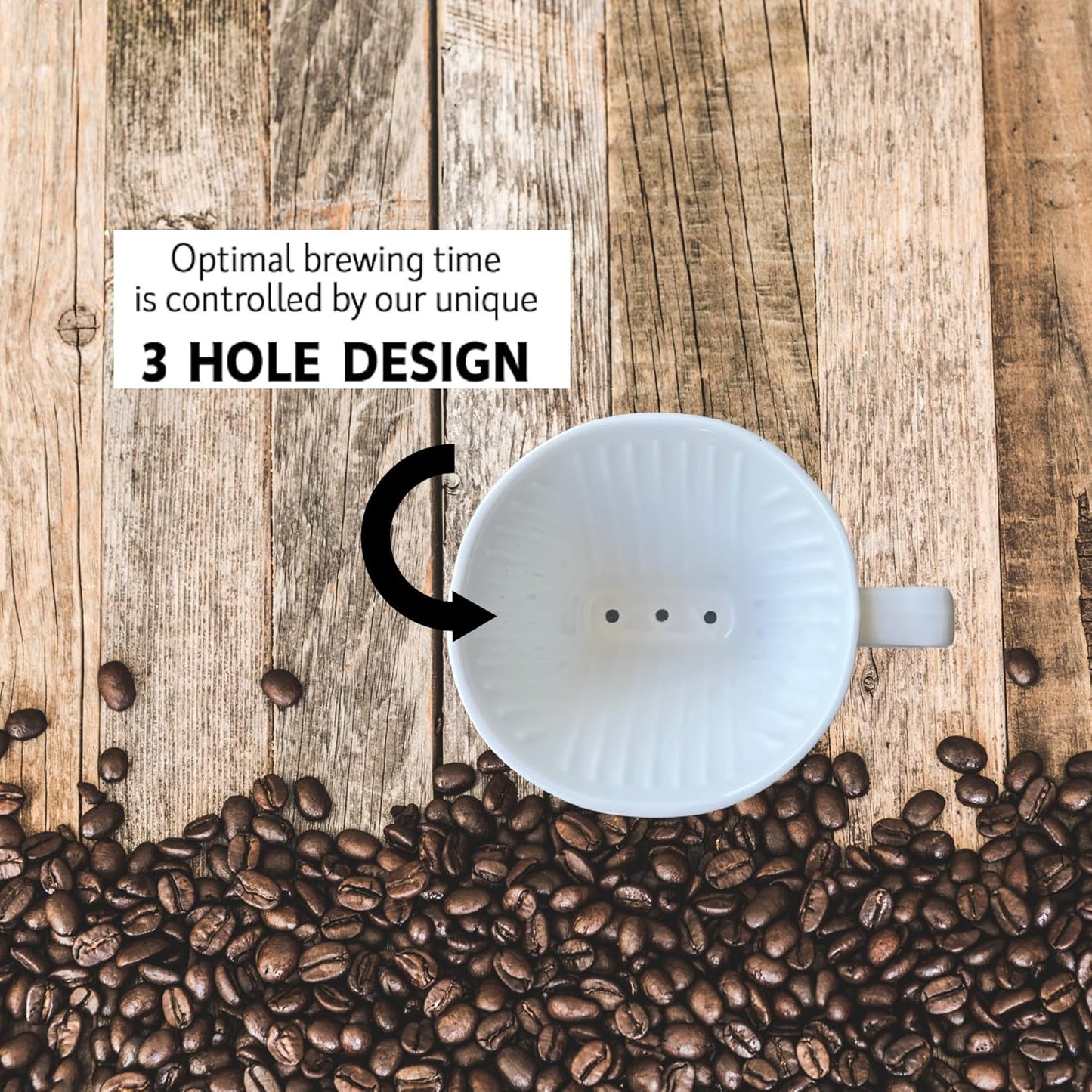 Simply Charmed Black or Golden Lab Coffee Pour Over Single Cup Ceramic Brewer with Melitta Filters 8 to 16 oz Depending on How Much Water/Grounds You Use