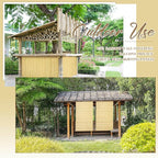 Juexica 1 Pcs Natural Bamboo Wall Panel - Image 4