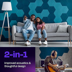 Acoustic Panels 12-Pack Soundproof Wall Panels 12"X10.4"X0.4" Sound Panels High - Image 2