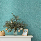 CHIHUT 15.7''x100'' Peel and Stick Light Blue Glitter Wallpaper Roll Sparkly - Image 3