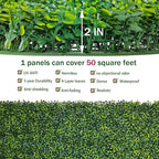 ODTORY Artificial Boxwood Roll Panels: 5FT X 10FT UV-Anti Artificial Ivy - Image 3