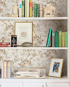 Erfoni 16.9" x118" Boho Floral Peel and Stick Wallpaper Beige Flower and Leaf - Image 3