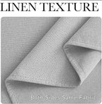 NICETOWN Vintage Open Linen Weave Flax Wall to Wall Room Dividers Curtain - Image 5