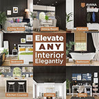 Avana Modern Acoustic Wood Wall Panels – 47.2 x 12.6 Inch Smoke Oak Acoustic - Image 3