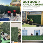 Artificial Ivy Privacy Fence Screen: 80"x 120" 4-Layer Leaf UV-Anti Faux - Image 7