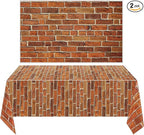 Chuangdi 2pcs 4.5 x 9 Feet Brick Wallpaper Peel and Stick Backdrop Tablecloth by Chuangdi
