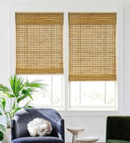 LazBlinds No Tools No Drill Cordless Bamboo Roman Shades, Custom Light - Image 4