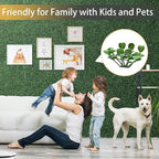 Luyue 24PCS 20”×20” Boxwood Panels, Artificial Grass Wall Panels Fake Greenery - Image 3